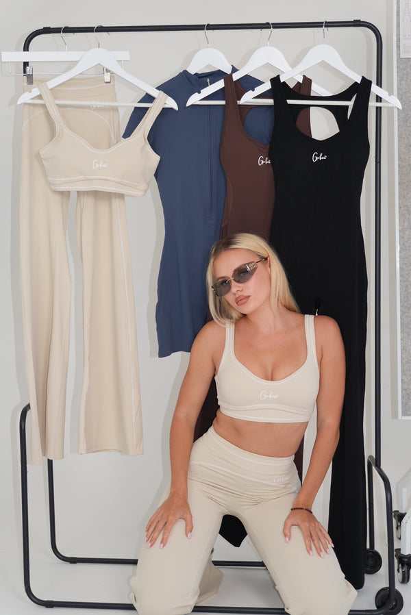 Cream Sculpt Tank Top
